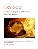 Try God: Getting ''Unexpected Monies''