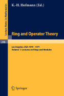 Tulane University Ring and Operator Theory Year, 1970-1971: Vol. 3: Lectures on the Applications of Sheaves to Ring Theory - Hofmann, Karl H (Editor)