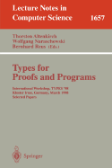 Types for Proofs and Programs: International Workshop, Types '98, Kloster Irsee, Germany, March 27-31, 1998, Selected Papers