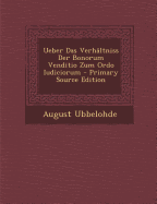 Ueber Das Verhaltniss Der Bonorum Venditio Zum Ordo Iudiciorum