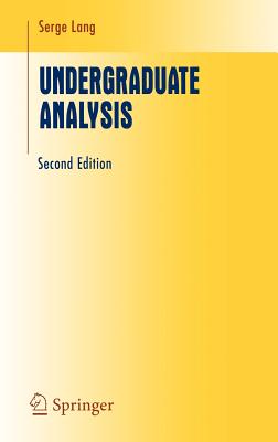 Undergraduate Analysis - Lang, Serge
