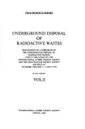 Underground Disposal of Radioactive Wastes - International Atomic Energy Agency