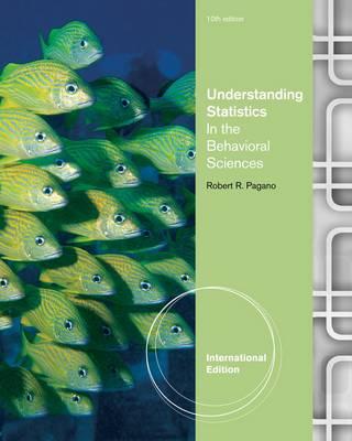 Understanding Statistics in the Behavioral Sciences, International Edition - Pagano, Robert