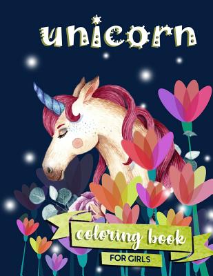Unicorn Coloring Book: For Girls 100 coloring pages, 8.5 x 11 inches - Creative Journals, Zone365