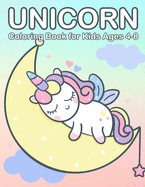 Unicorn Coloring Book for Kids Ages 4-8: Cute & Jumbo Unicorn Coloring Book for Girls 4-8