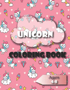 Unicorn, Coloring Book: Unicorn, Coloring Book: For Kids Ages 4-8, 50 pages, beautiful .NEW