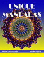 UNIQUE MANDALAS. Adults coloring book.