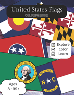 United States Flags Coloring Book: Flags of Each State