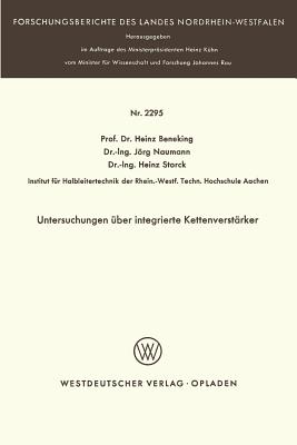 Untersuchungen Uber Integrierte Kettenverstarker - Beneking, Heinz