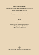 Untersuchungen Zur Arbeitsbestgestaltung Bei Der Fertigstellung Von Oberhemden in Gewerblichen Waschereien - Wedekind, Erich