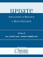 Update: Applications of Research in Music Education, Volume 25