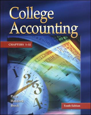 Update Edition of College Accounting Student Edition Chapters 1-25 W/ NT & PW - Price, John Ellis, and Haddock, M David, and Brock, Horace R