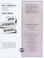 Upper Extremities Orthotics - Anderson, Miles H