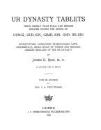 Ur Dynasty Tablets