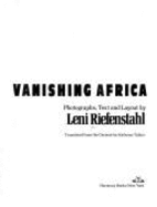 Vanishing Africa - Riefenstahl, Leni, and Crown