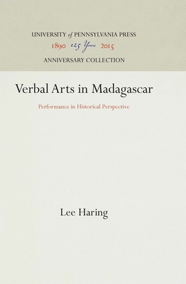 Verbal Arts in Madagascar - Haring, Lee