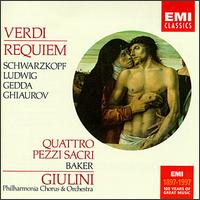 Verdi: Requiem; Quattro Pezzi Sacri - Christa Ludwig (mezzo-soprano); Elisabeth Schwarzkopf (soprano); Janet Baker (mezzo-soprano); Nicolai Gedda (tenor);...