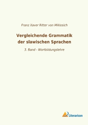 Vergleichende Grammatik der slawischen Sprachen: 3. Band - Wortbildungslehre - Von Miklosich, Franz Xaver Ritter (Editor)