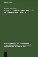 Verhaltenswissenschaften in Theorie Und PRAXIS: Tendenzen, Entwicklungen