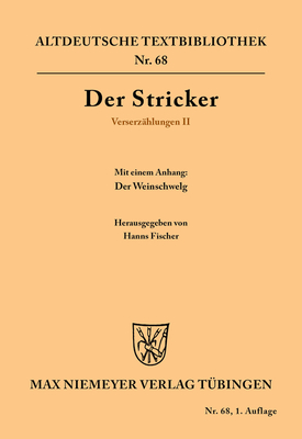 Verserz?hlungen II - Fischer, Hanns (Editor), and Janota, Johannes (Editor), and Stricker, Der (Original Author)