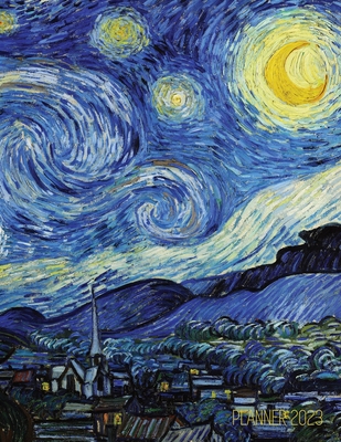 Vincent van Gogh Planner 2023: Starry Night Planner Organizer January-December 2023 (12 Months) Post-Impressionism Art - Press, Shy Panda