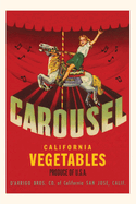 Vintage Journal Carousel Vegetable Crate Label