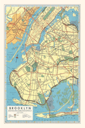 Vintage Journal Map of Brooklyn, New York