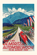 Vintage Journal Poster for Swiss Auto Race