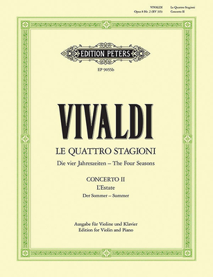 Violin Concerto in G Minor Op. 8 No. 2 Summer (Edition for Violin and Piano): For Violin, Strings and Continuo, from the 4 Seasons, Urtext - Vivaldi, Antonio (Composer), and Kolneder, Walter (Composer)