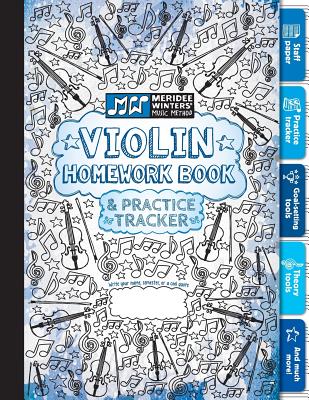 Violin Homework Book and Practice Tracker (Blue) - Winters, Meridee