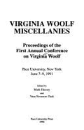 Virginia Woolf Miscellanies: Proceedings of the First Annual Conference on Virginia Woolf