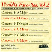 Vivaldi's Favorites, Vol. 2 - Annabelle Hoffman (cello); Claire Chan (violin); Paul Peabody (violin); Philharmonia Virtuosi of New York;...