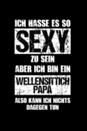 Vogel: Sexy Wellensittich-Papa: Notizbuch / Notizheft fr Budgerigar Sittich Spruch A5 (6x9in) dotted Punktraster