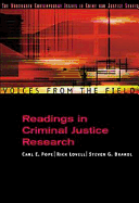 Voices from the Field: Readings in Criminal Justice Research