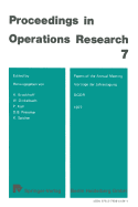 Vortrge Der Jahrestagung 1977 / Papers of the Annual Meeting 1977 Dgor