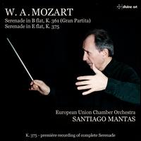 W.A. Mozart: Serenade in B flat, K. 361 (Gran Partita); Serenade in E flat, K. 375 - European Union Chamber Orchestra; Santiago Mantas (conductor)