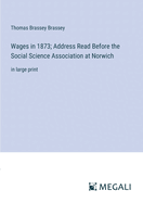 Wages in 1873; Address Read Before the Social Science Association at Norwich: in large print