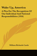 Wake Up, America: A Plea For The Recognition Of Our Individual And National Responsibilities (1916)