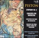 Walter Piston: Symphony No. 6; Concerto for Orchestra; Concertino for Piano and Orchestra
