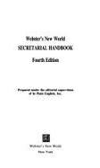 Webster's New World Secretarial Handbook