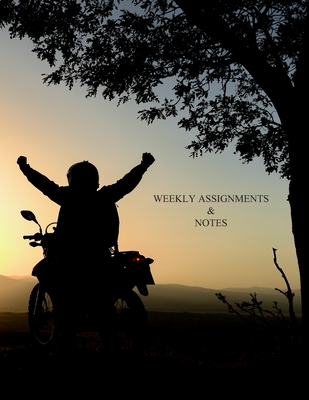Weekly Assignment & Notes: 15 week semester Notebook - Cafe, Jules Word