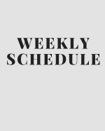 Weekly Schedule: Plan Book Academic Year 2018-2019 52 Weeks Grey