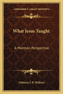 What Jesus Taught: A Mormon Perspective