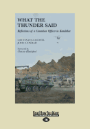 What the Thunder Said: Reflections of a Canadian Officer in Kandahar