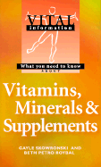What You Need to Know about Vitamins, Minerals & Supplements