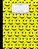 Wide Ruled Composition Notebook 8.5x 11. 120 Pages. Happy Faces Pattern: Happy Yellow Smiley Faces Pattern Cover. Notebook Composition Book Wide Ruled for Kids, Girls, Boys, School, Students, Teachers. Elementary School Kids. Wide Rules Journal Book...