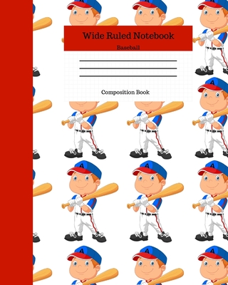 Wide Ruled Notebook Baseball Composition Book: Sports Fans Novelty Gifts for Adults and Kids. 8" x 10" 120 Pages. Volume 11 - Books, Angela Merici