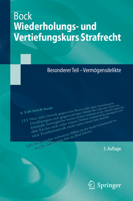 Wiederholungs- Und Vertiefungskurs Strafrecht: Besonderer Teil - Vermogensdelikte - Bock, Dennis