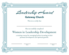Wild Certificates 10 Pack: Women in Leadership Development