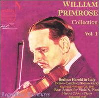 William Primrose Collection, Vol.1 - Harriet Cohen (piano); William Primrose (viola); Boston Symphony Orchestra; Sergey Koussevitzky (conductor)